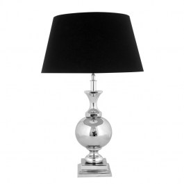 Niklowana lampa MONDOVI w stylu glamour
